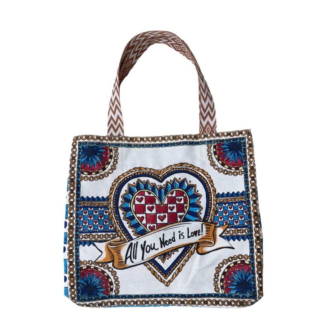 Brighton believe in love tote bag shopping bag canvas picnic reusable - Picture 12 of 14